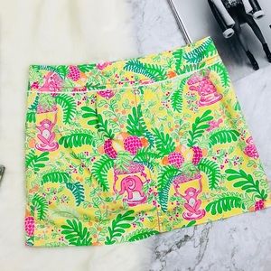 Lilly Pulitzer Lemon Sobet Yellow Paradise Skirt